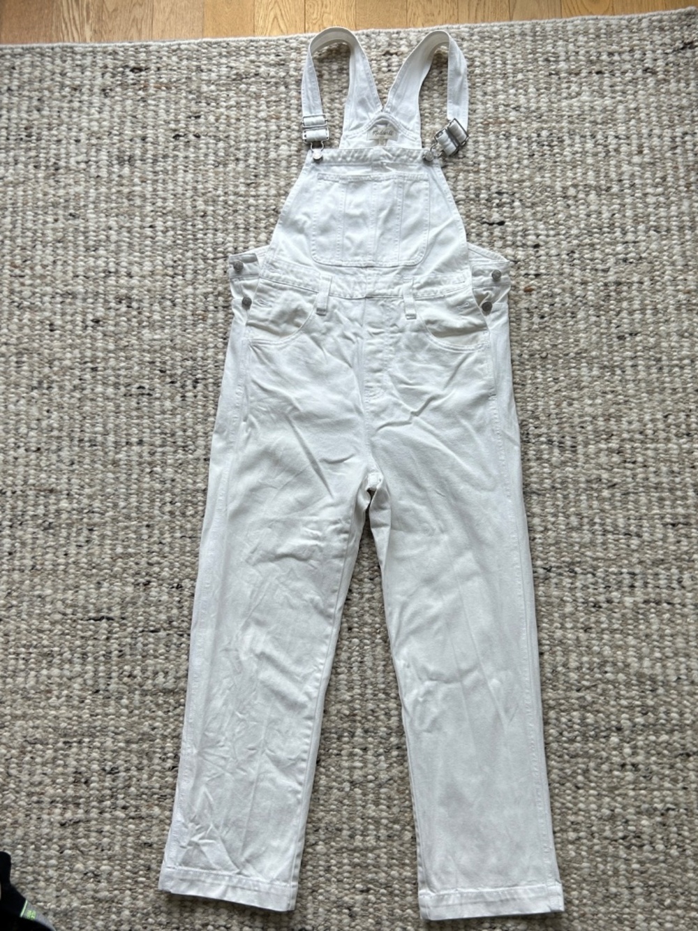 Madewell White Overalls